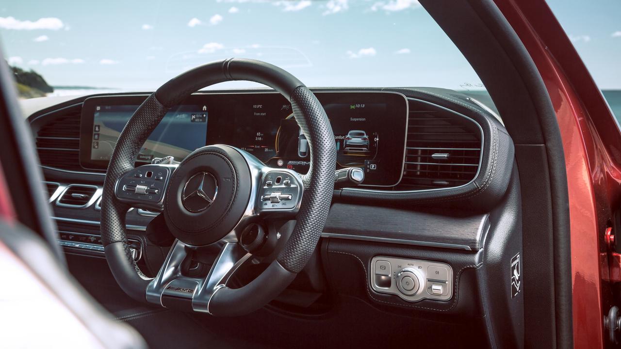 Inside the GLE is extremely luxurious.