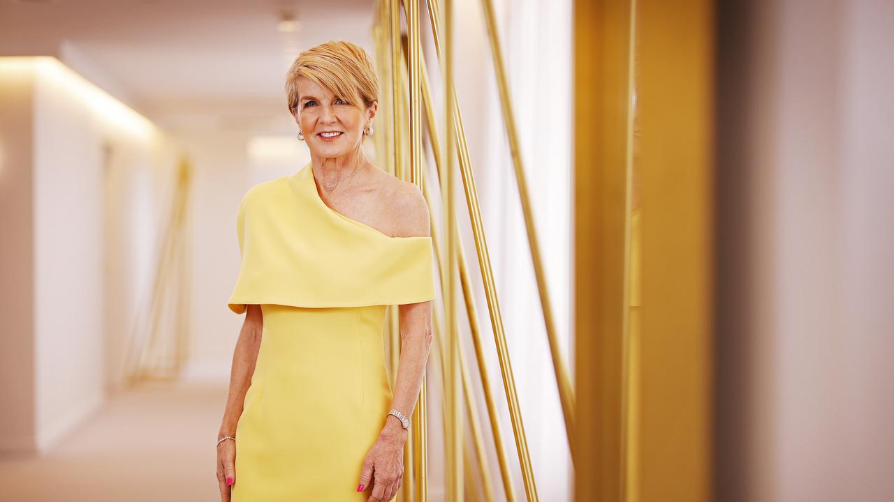 Julie Bishop has attended Australian Fashion Week and Louis Vuitton events and expressed her desire to attend the prestigious Met Gala in New York. Picture: Sam Ruttyn