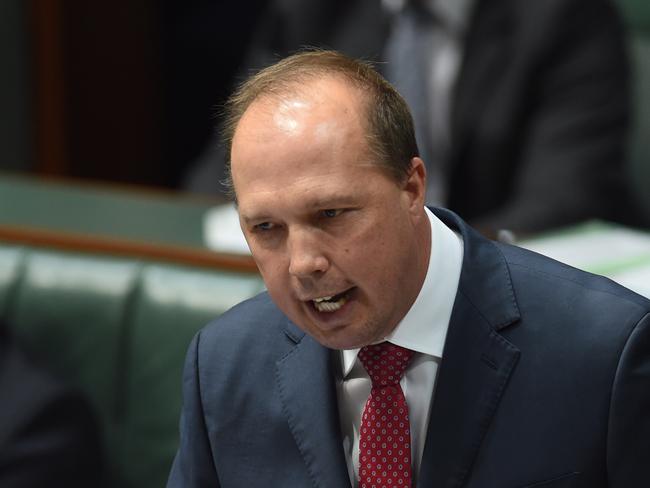 Immigration Minister Peter Dutton. Picture: AAP Image/Lukas Coch