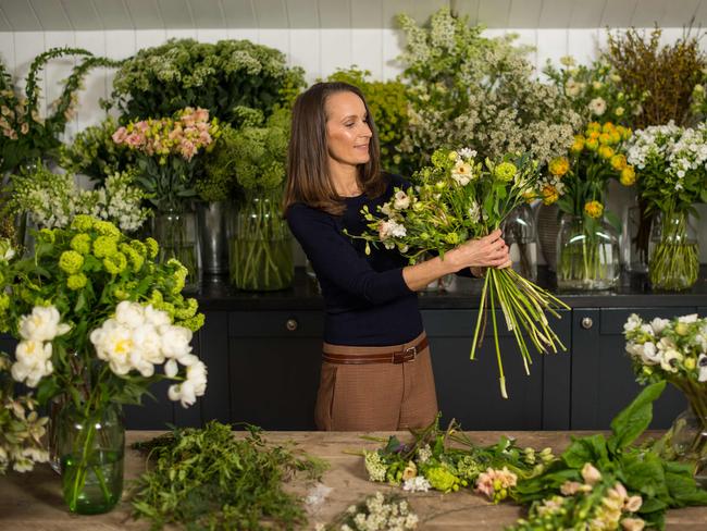 Florist Philippa Craddock is also self-taught and will grow flowers specially on the Windsor Estate. Picture: AFP/ Dominic Lipinski