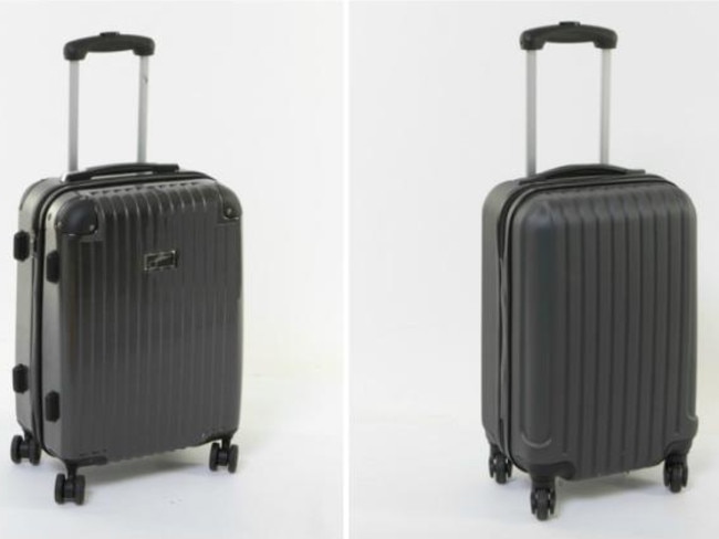 The Big W Jetstream (left) and the hard case Kmart suitcase. Picture: Choice