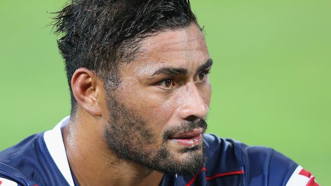 Amanaki Mafi feels the pain of defeat. Picture: Getty Images