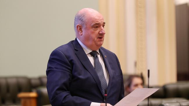 Michael Hart speaking in Parliament. Pics Tara Croser.