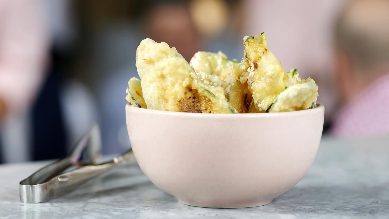 Zucchini Chips at Hellenika. Picture: Josh Woning