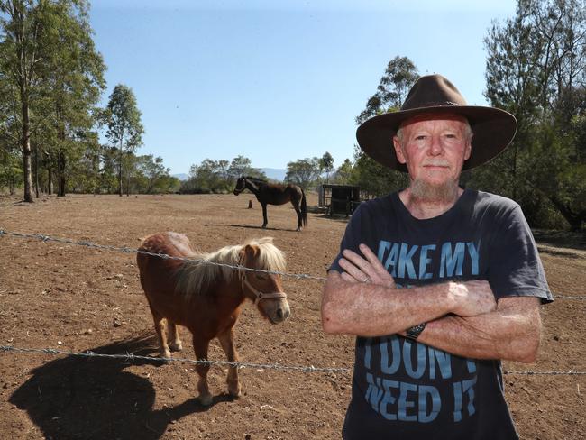 Peter Stenton at his home in Tarome talks about Back burning. Pic Annette Dew