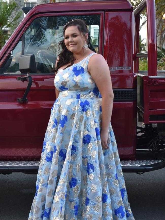 Ashlee Wilson at the Sarina State High School formal at the MECC, Mackay, on Thursday November 19. Picture: Zizi Averill