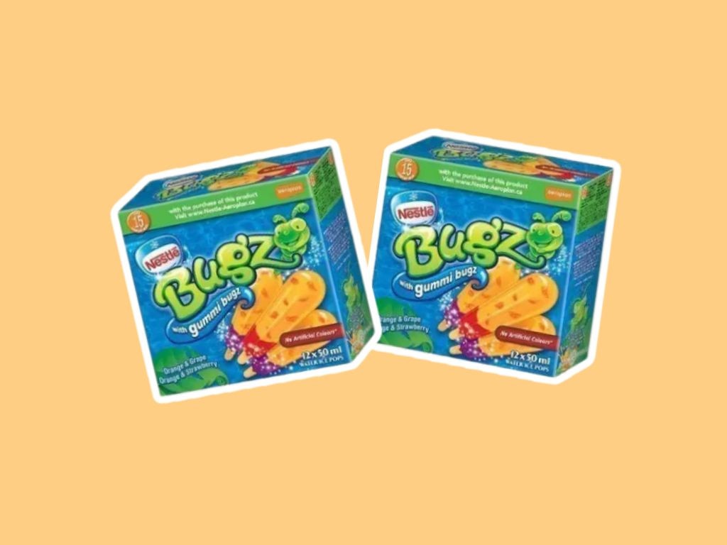 Bugz – These insect-shaped icy treats were a hit with kids but disappeared without a trace. Popular in the ‘90s and early 2000s, they quietly faded from supermarket freezers. Picture: Supplied