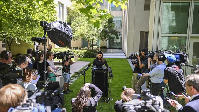 Senator Lidia Thorpe anounces her resignation from the Greens.