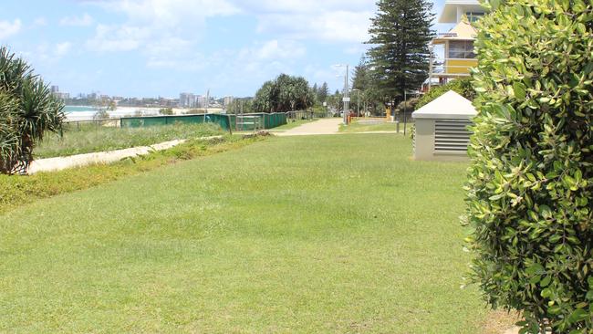 The Tugun to Bilinga foreshore where community groups want an oceanway built.