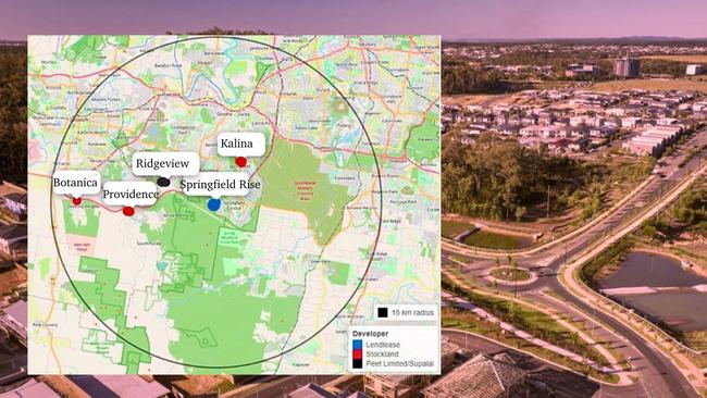 Lendlease’s Springfield Rise will be sold to Stockland-Supalai under the deal.