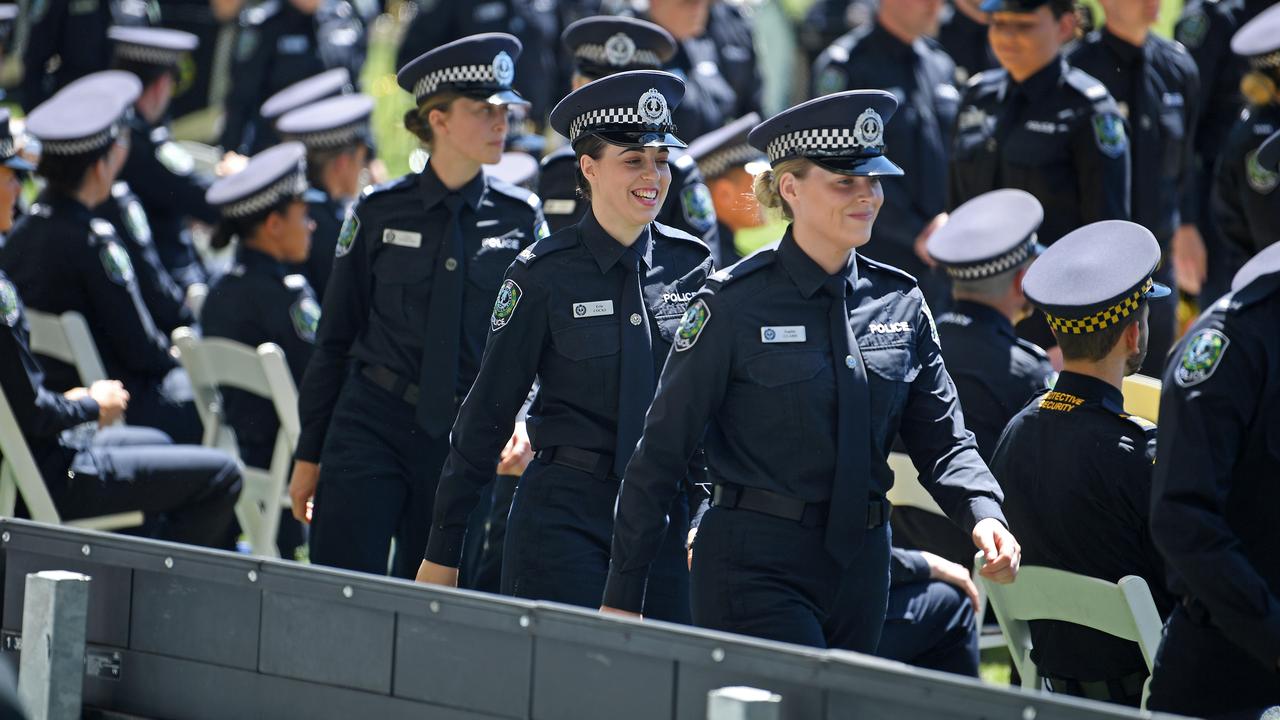 The SA Police Graduation at Adelaide Oval in 2020. Picture: Tom Huntley