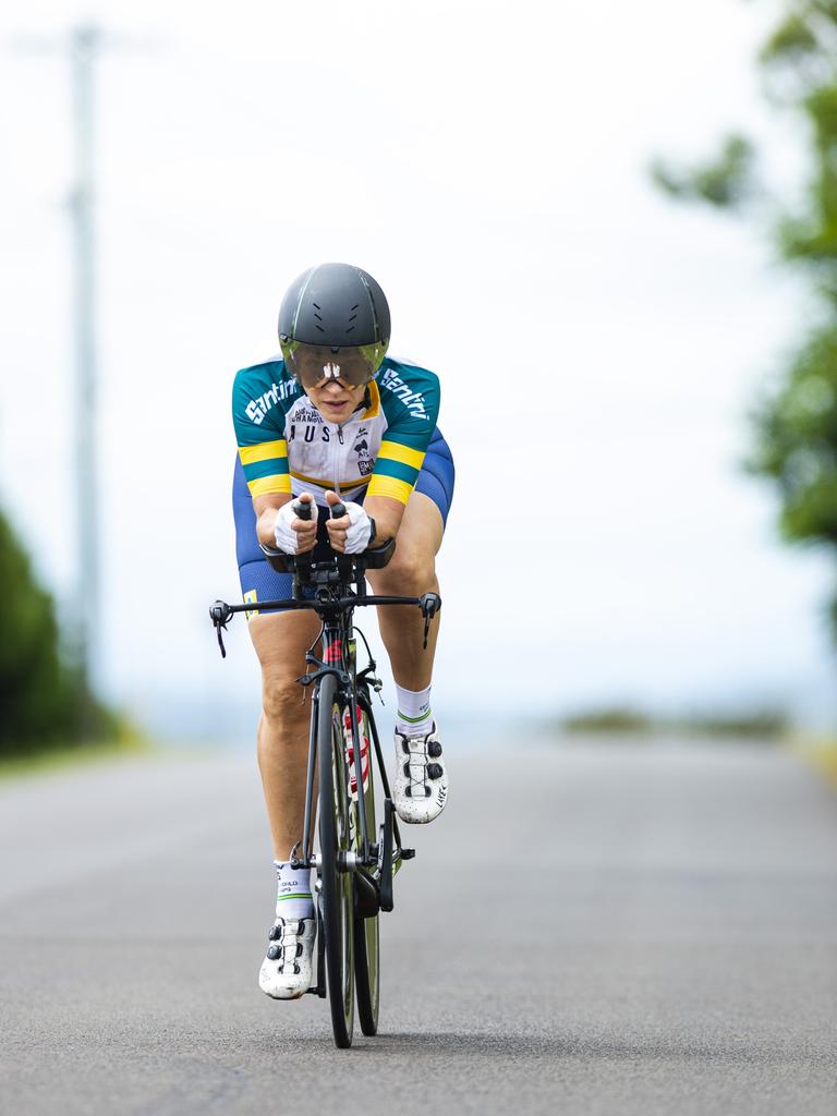 Cyclist Anne Elliott. Picture: Kevin Farmer