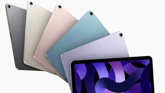 The Apple iPad Air features new colours.