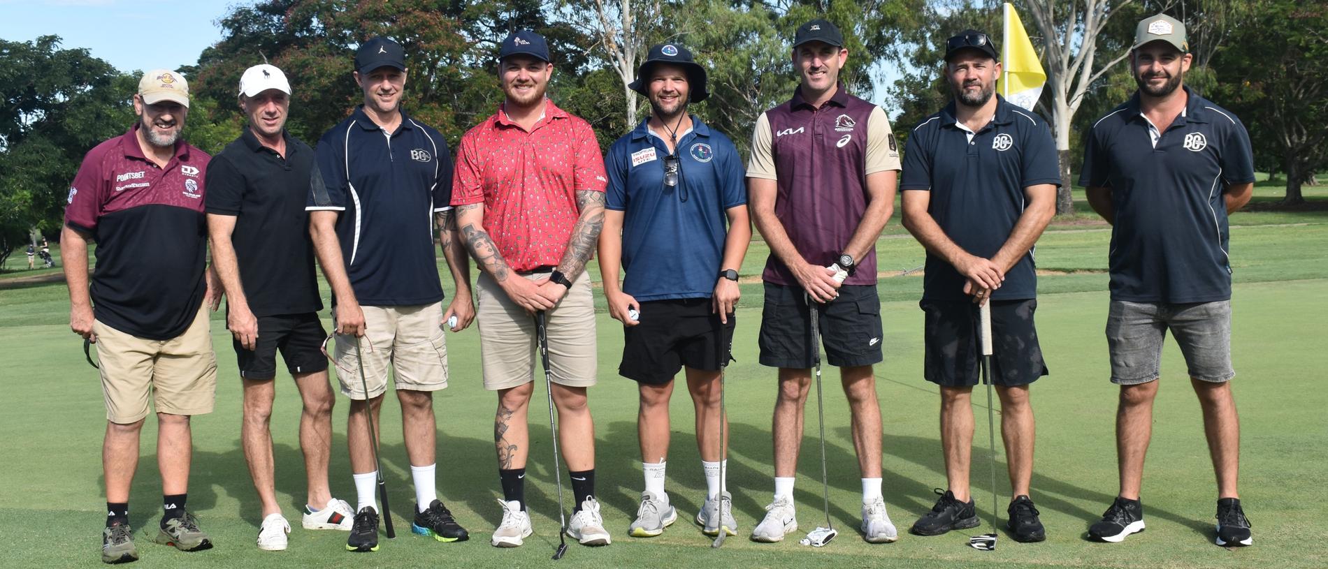 LJ Hooker and BC Projects team members at the inaugural Brendon Hall Memorial Golf Day at the Rockhampton Golf Club on February 16, 2025.