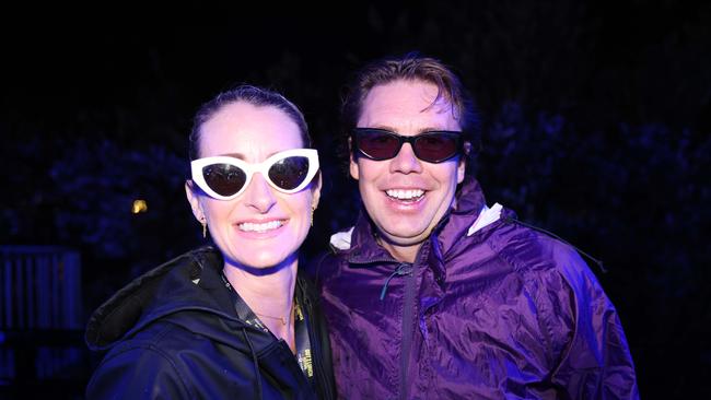 Julie Castle and Dion Castle at the Out 2 Lunch Festival 2025 on Saturday at Broadwater Parklands Southport for Gold Coast at Large. Picture, Portia Large.