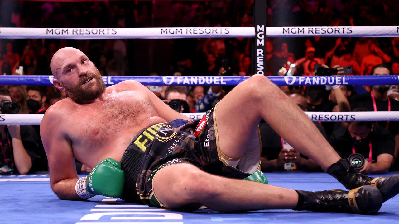 Tyson Fury won an absolute cracker. (Photo by Al Bello/Getty Images)