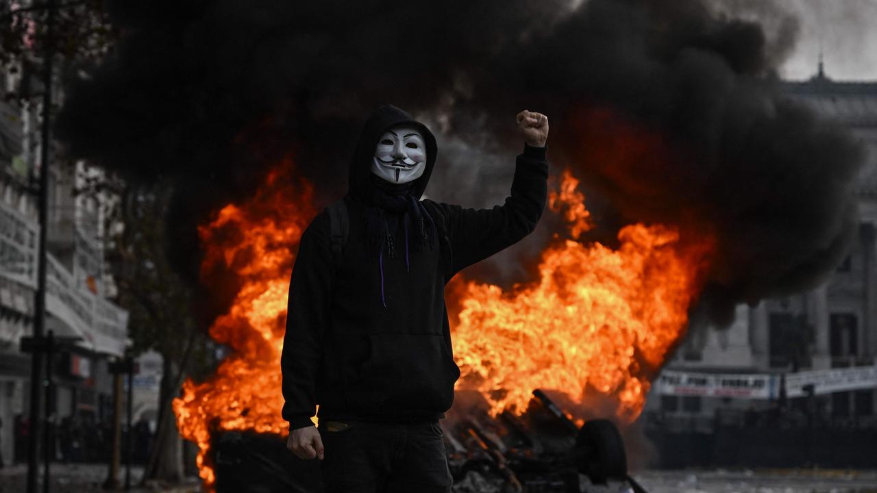 Riots in Buenos Aires have erupted over proposed economic reforms. Picture: Luis Robayo / AFP