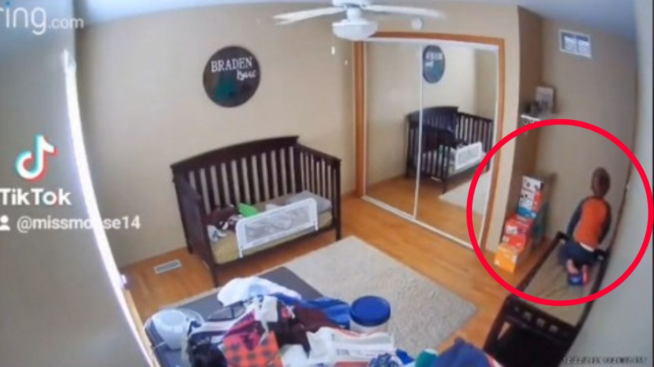 Mum scares son by speaking through his bedroom security camera  