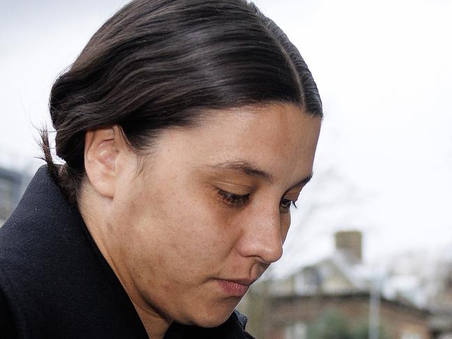 KINGSTON UPON THAMES, ENGLAND - FEBRUARY 07: Australian footballer Sam Kerr arrives at Kingston-Upon-Thames Crown Court on February 07, 2025 in Kingston upon Thames, England. The Matildas star, who also plays professionally for Chelsea in the Women's Super League, is facing charges of "racially aggravated harassment" of a police officer related to an incident in Twickenham on January 30, 2023.  (Photo by Dan Kitwood/Getty Images)