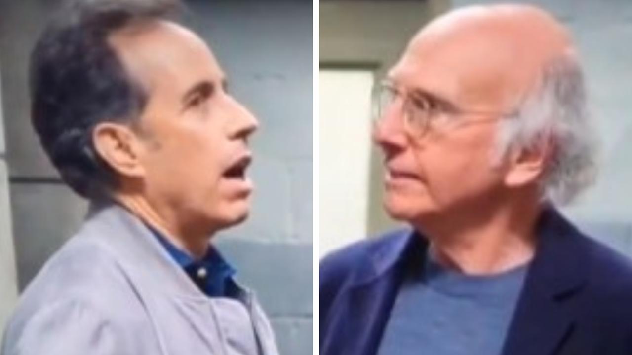 Jerry Seinfeld and Larry David.