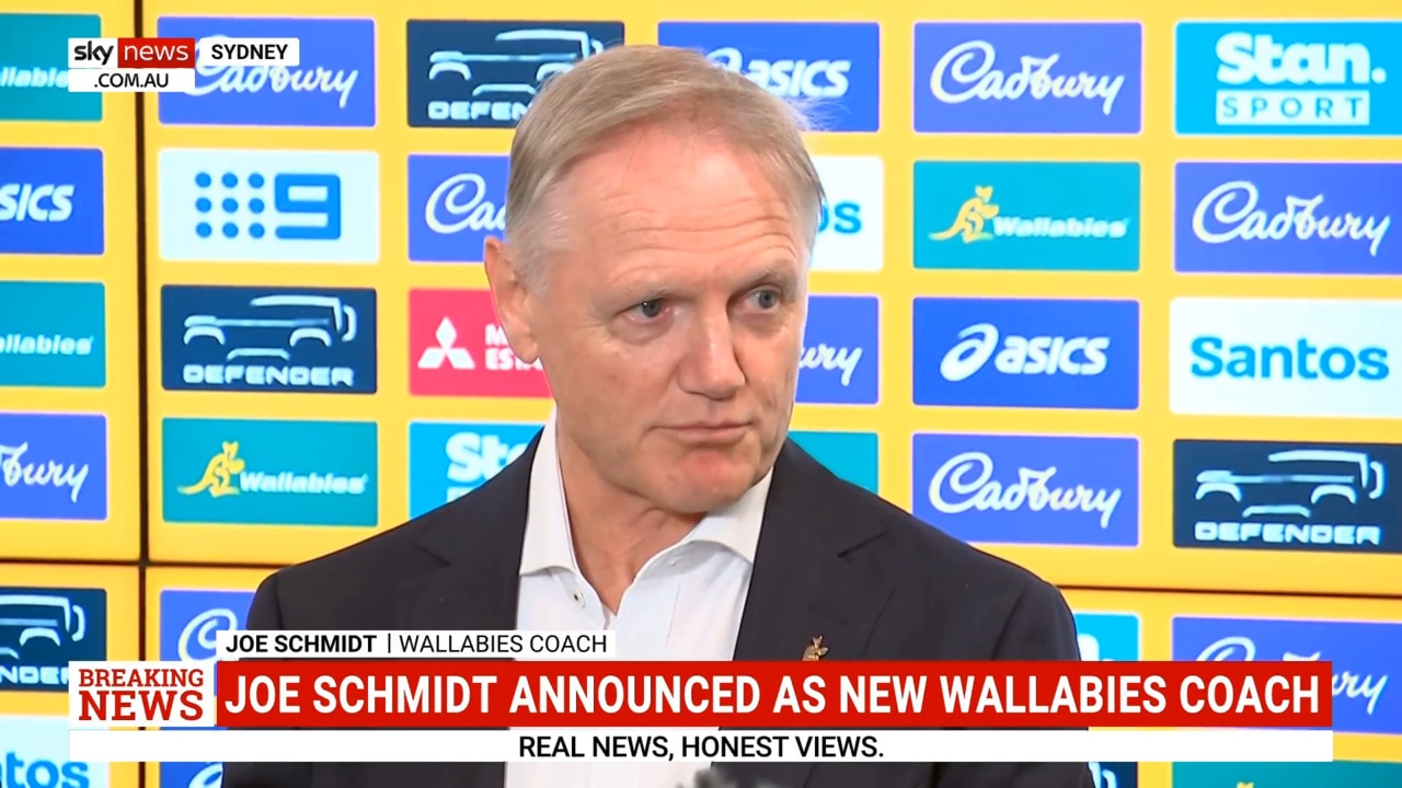 Joe Schmidt speaks after being announced as new Wallabies coach