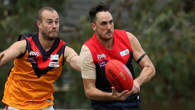 Brad Allen booted four goals for Tullamarine, including three in the last term. Picture: Hamish Blair