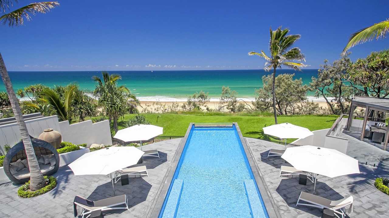 STUNNING: This spectacular beachfront home at 21-23 Webb Road, Sunshine Beach, has just been listed for a Coast record $22 million. Picture: Tom Offermann Real Estate