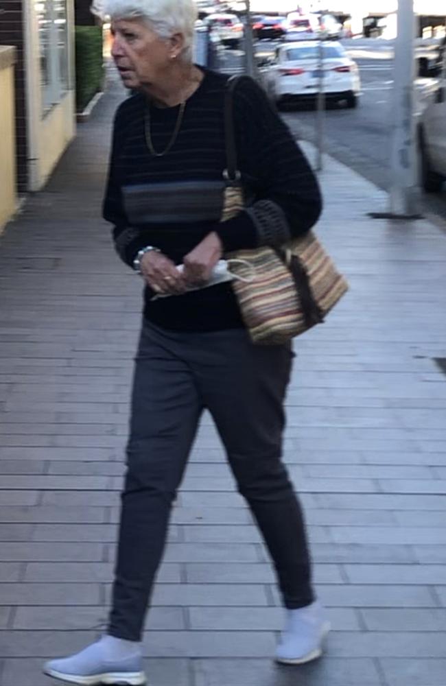 Anne Nicholls, 65, of Fairlight, outside Manly Local Court on Wednesday, where she pleaded not guilty to one count of assault occasioning actual bodily harm. Picture: Manly Daily