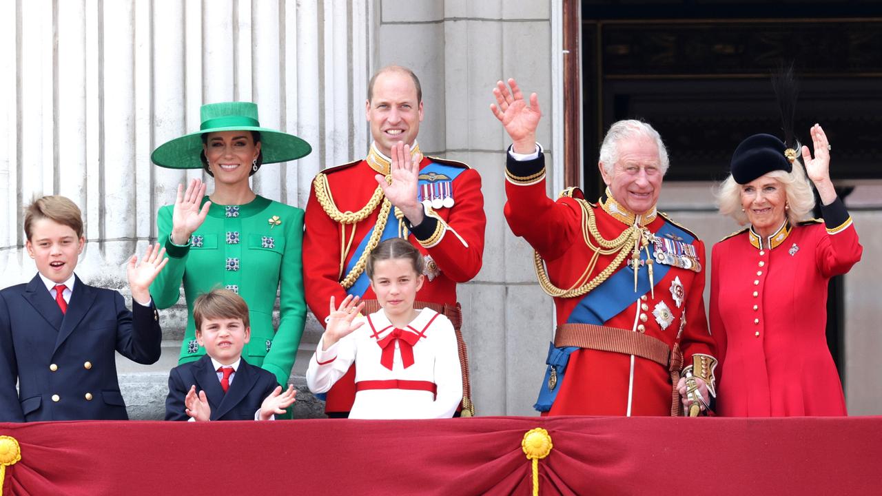 Prince William overshadowed the King after Trooping the Colour. Picture: Chris Jackson/Getty Images