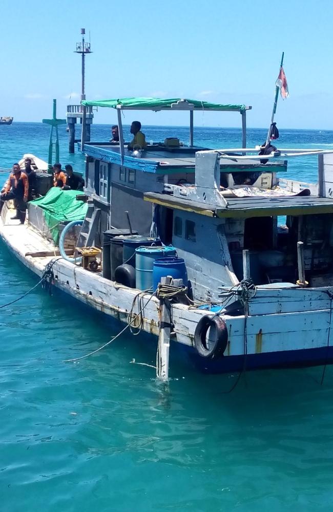 The boat and its cargo were taken to Padangbai harbour. Picture: Supplied