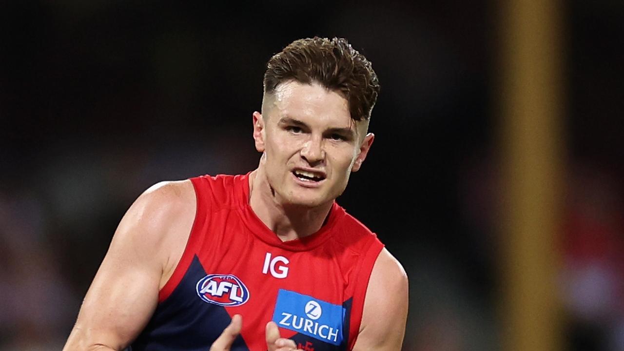 Bayley Fritsch was the only threat for the Dees up forward. (Photo by Cameron Spencer/Getty Images)