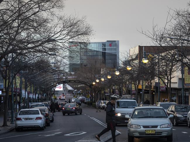 Macquarie Street in Liverpool, Sydney, Australia. Picture: Getty