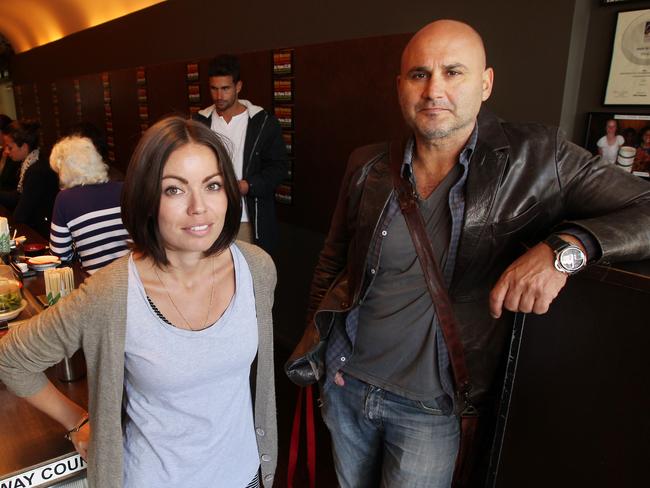 Waitress Rebecca Littlemore and owner Al Yazbek at Toko restaurant on Oxford Street, Paddington in Sydney, is one of many shops in area to have their rent reduced by landlords, to save store from closing down.