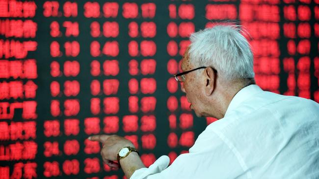 The sharp rate rise will have major implications on the economy, including plunging stock prices. Picture: AFP/ STR/ China OUT.