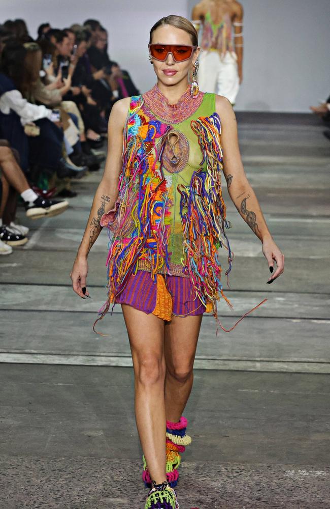 Anthony walking in the TAFE show in 2013. Picture: Adam Yip