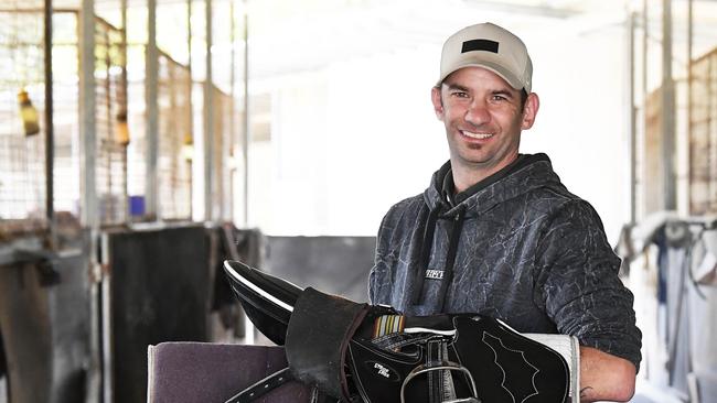 Sunshine Coast racing trainer Damien Batters who has found some success with his up and coming stable.