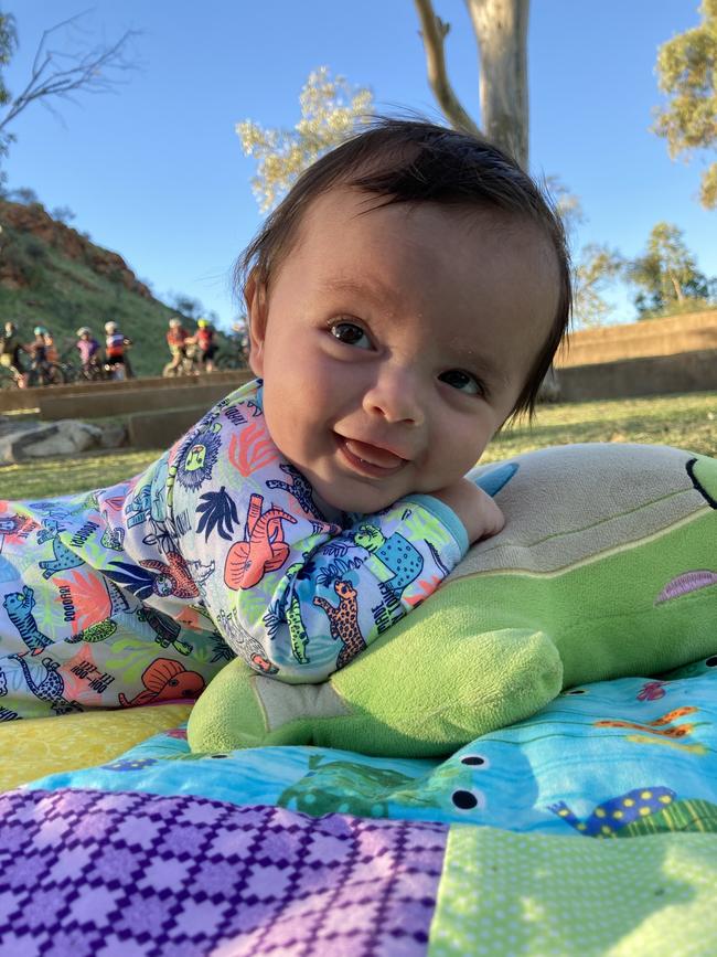 Alby Harper-Harris brightens the day of everyone he meets. Picture: Imogen Harper