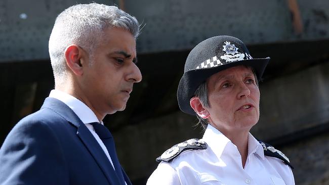 Islamophobic? Muslim Mayor of London Sadiq Khan immediately ordered extra police protection for the Muslim community. Picture: Isabel Infantes/AFP