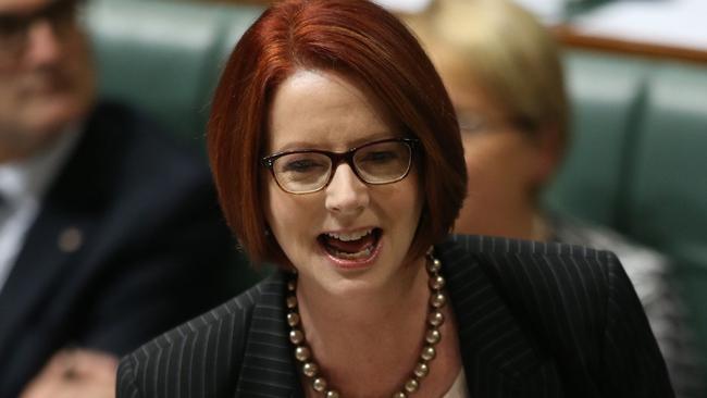 18/06/2013 NEWS: Question Time in the House of Representatives. Bill Prime Minister Julia Gillard during Question Time in the House of Representatives at Parliament House in Canberra. Pic. Ramage Gary