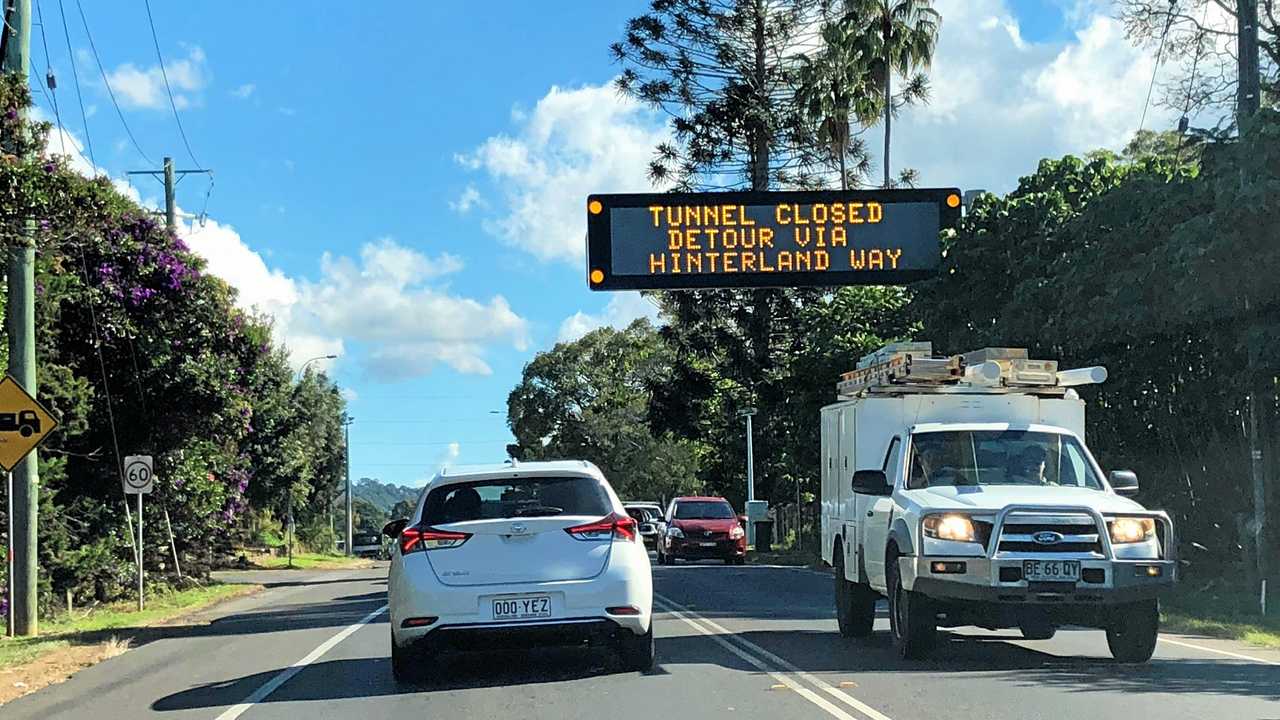 TUNNEL CLOSED Drivers warned of highway delays Daily Telegraph