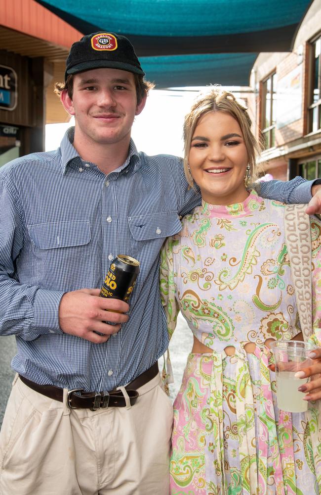 Jack Fogarty and Aleesha Hartley. IEquine Toowoomba Weetwood Raceday - Clifford Park Saturday September 28, 2024 Picture: Bev Lacey