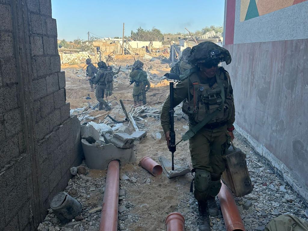 Israeli troops in northern Gaza. Picture: AFP