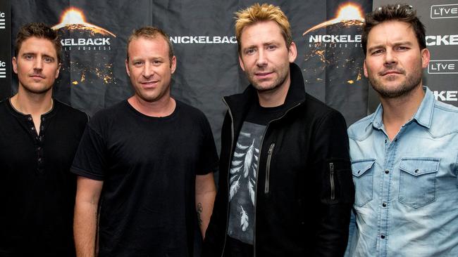 Nickelback: Daniel Adair, Chad Kroeger, Mike Kroeger and Ryan Peake.