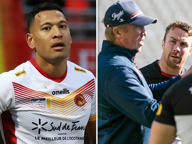 Israel Folau, Trent Robinson and James Maloney.