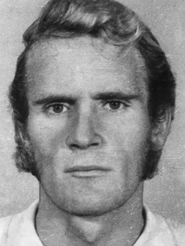 Russell 'Mad Dog' Cox, once Australia's most wanted man, circa 1978.