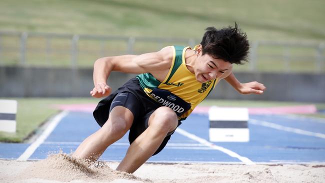 NSW All Schools Championships athlete Zachary Redwood from Parramatta Marist.