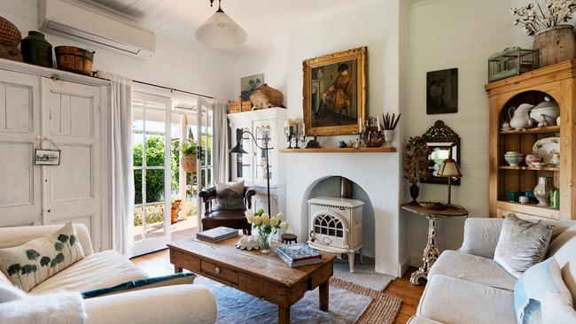 The owners, antiques dealer Janet Hotblack and husband Marcus, an artist, have filled the home with vintage items – many from France – and art.