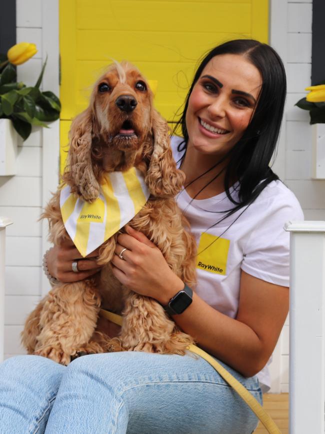 Winnie the “boss” from Ray White Mount Gambier with owner Tahlia Gabrielli. Picture: supplied