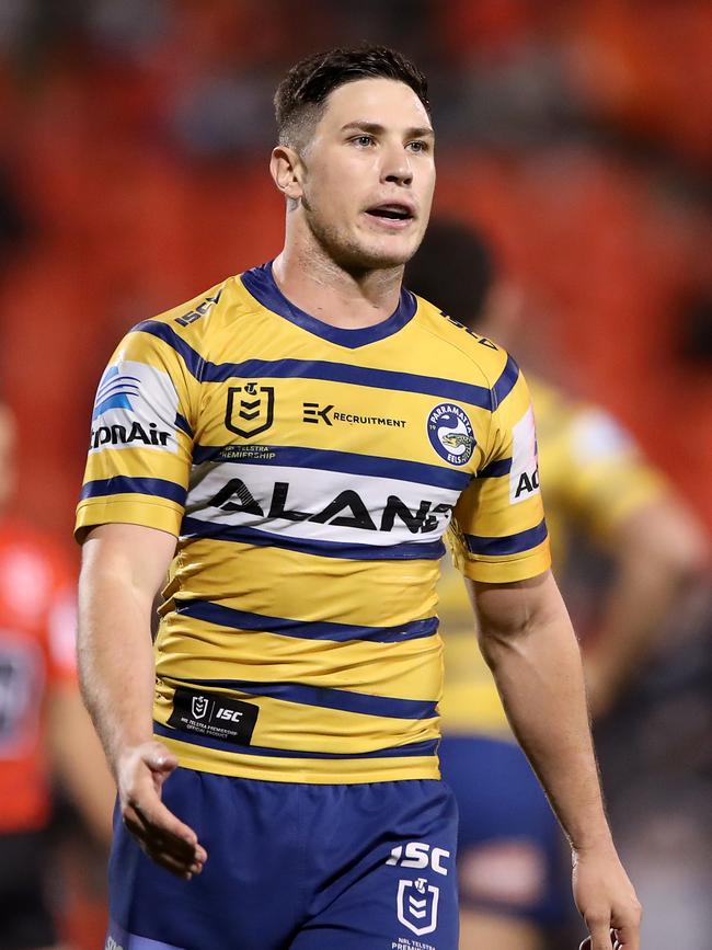 Mitchell Moses’ control off the boot is going to be key for the Eels. Picture: Mark Kolbe/Getty Images