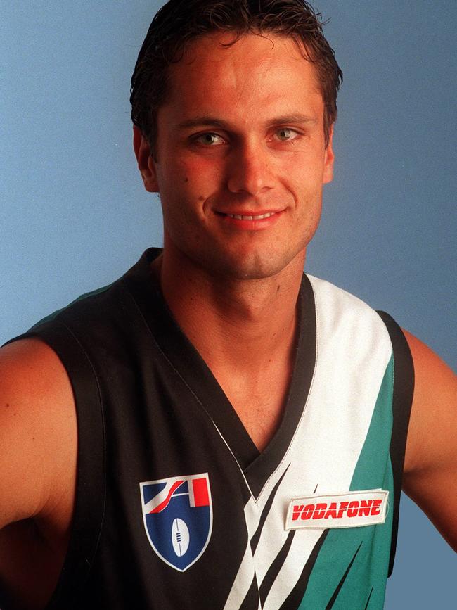 Port Adelaide legend Gavin Wanganeen in Power colours. Picture: Sarah Reed